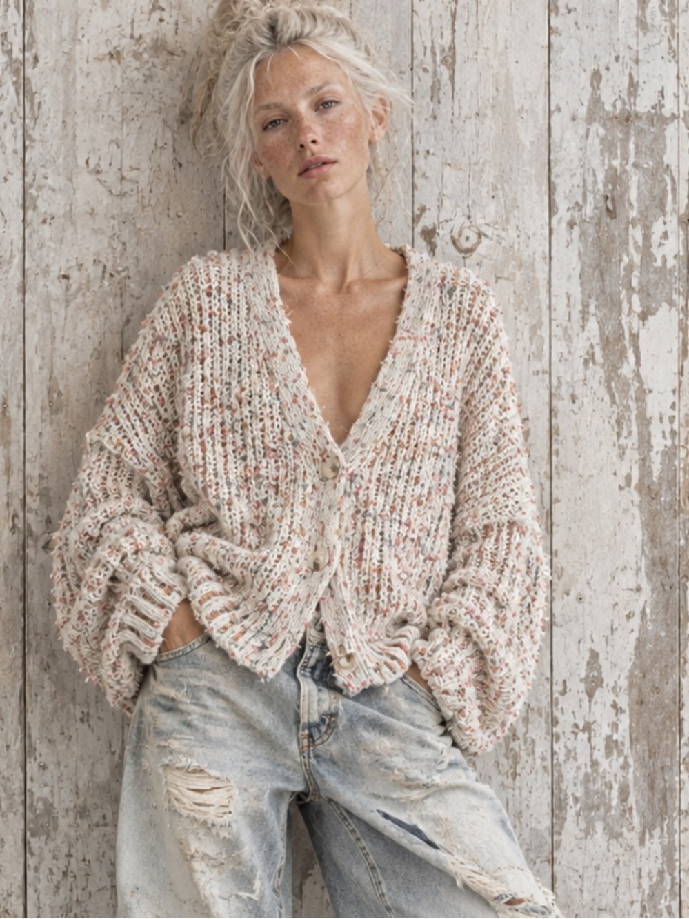 Moon and Madison shaggy sweater